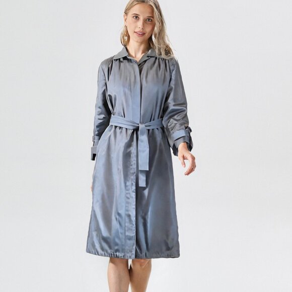 VINTAGE Early 1970s London Fog Maincoats Trench Coat Size 10 - Picture 3 of 9